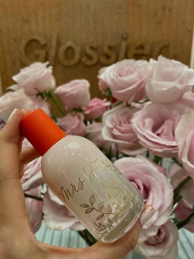 Bottle Engraving Glossier Brand Event London